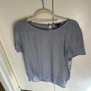 Women's Ann Taylor Blouse Light Blue